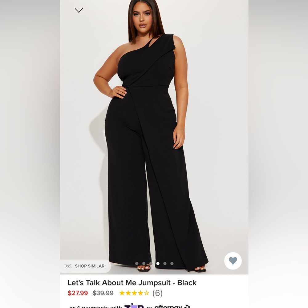 Fashion nova black jumpsuit